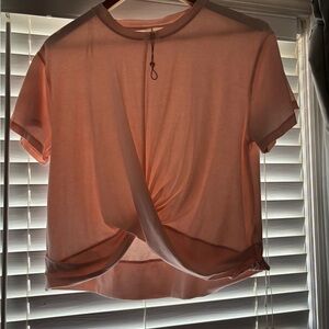 Twist Front Pink Top